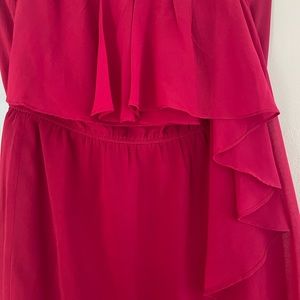 Beautiful MM Couture dress size large red strapless.